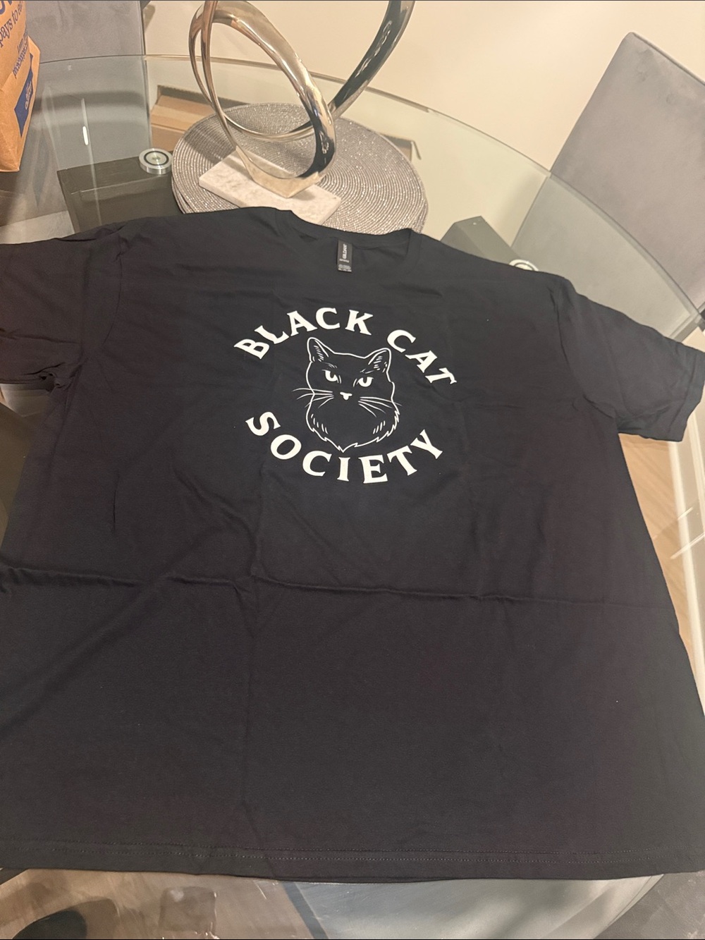 Black Cat Society 3XL t shirt - Picture 2 of 3